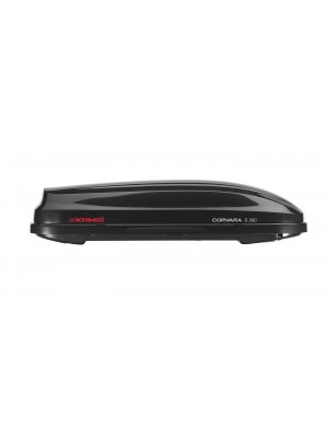 ΜΠΑΓΚΑΖΙΕΡΑ CORVARA 390L 190x75x43cm ΜΑΥΡΗ ΓΥΑΛΙΣΤΕΡΗ ΔΙΠΛΟ ΑΝΟΙΓΜΑ