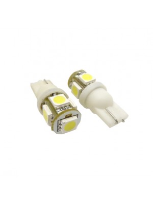 LED ΑΠΛΑ T10 12V 5pcs 5050SMD