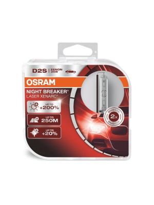 ΣΕΤ 2 ΛΑΜΠEΣ D2S XENON 35W NIGHT BREAKER LASER XENARC +200% ΠΕΡΙΣΣΟΤΕΡΟ ΦΩΣ