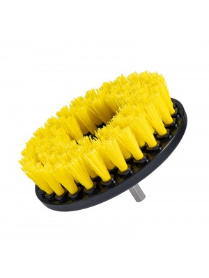 SPINNER CARPET DRILL BRUSH 5'' MEDIUM DUTY YELLOW