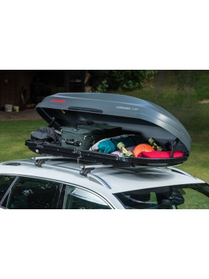 ΜΠΑΓΚΑΖΙΕΡΑ CORVARA 390L 190x75x43cm CARBON ΓΚΡΙ ΔΙΠΛΟ ΑΝΟΙΓΜΑ