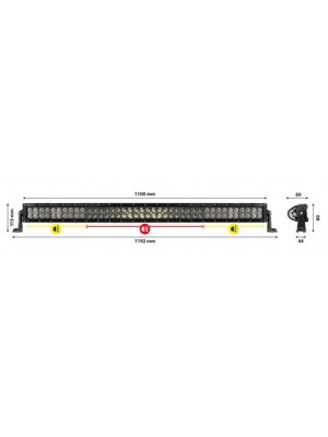 ΜΠΑΡΑ LED 240W 110cm COMBO