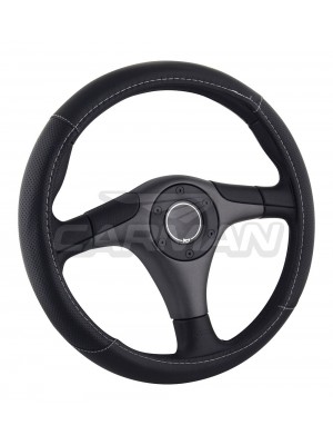 ΚΑΛΥΜΜΑ ΤΙΜΟΝΙΟΥ ΜΑΥΡΟ ΜΕ ΛΕΥΚΟ ΓΑΖΙ SMALL (35-36cm)