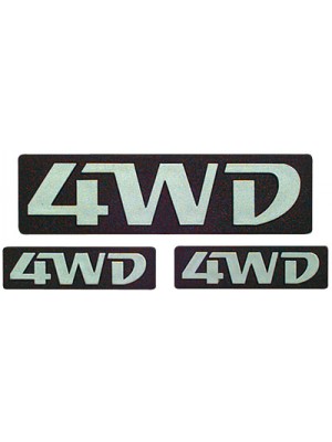 ΣΗΜΑ ΑΥΤΟΚΟΛΛΗΤΟ 4WD ΑΣΗΜΙ III