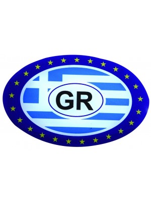 ΑΥΤΟΚΟΛΛΗΤΟ ΣΗΜΑ GR ΧΑΡΤΗΣ OVAL