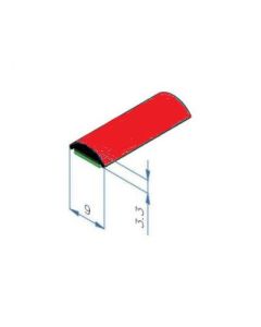 TRIM 8MM ΚΟΚΚΙΝΟ  (ΚΟΥΛΟΥΡΑ 50m-τιμή/μέτρο)
